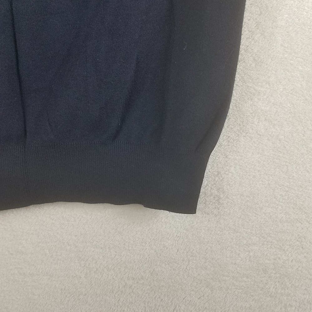 Polo Ralph Lauren Mens XL Navy Blue 100% Pima Cotton V-Neck Sweater Vest Pony - Picture 4 of 8